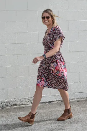 Woodland Floral - Shorter Boho Malia Dress