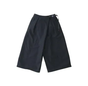 Wool Wrap Flare Pants, Navy
