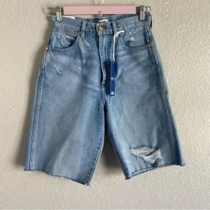 Wrangler Festival Bermuda Light Wash Denim Shorts