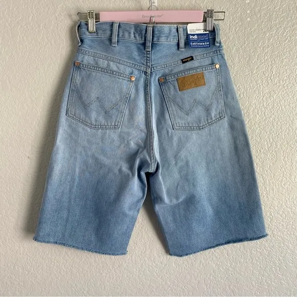 Wrangler Festival Bermuda Light Wash Denim Shorts