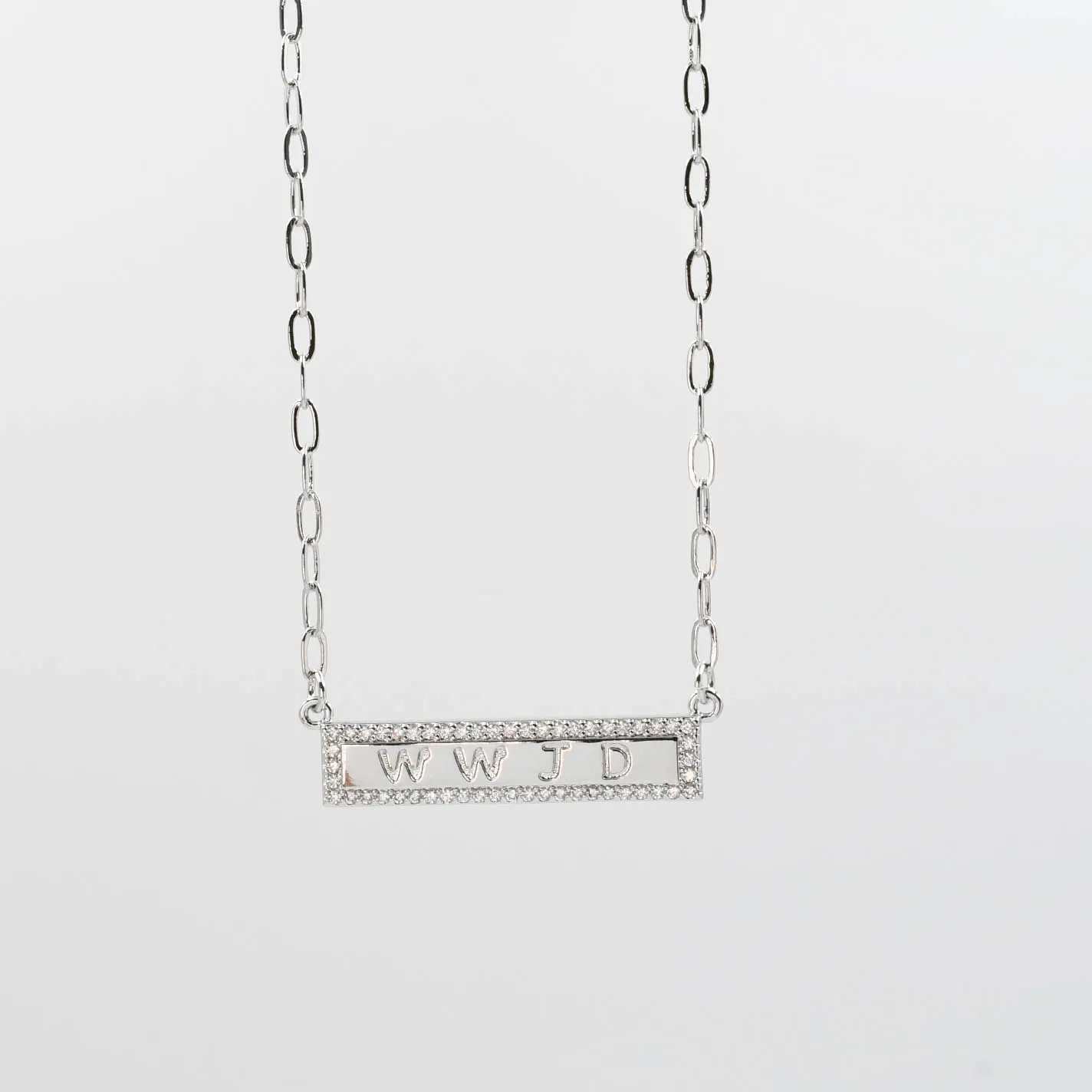 WWJD Silver Necklace I-51