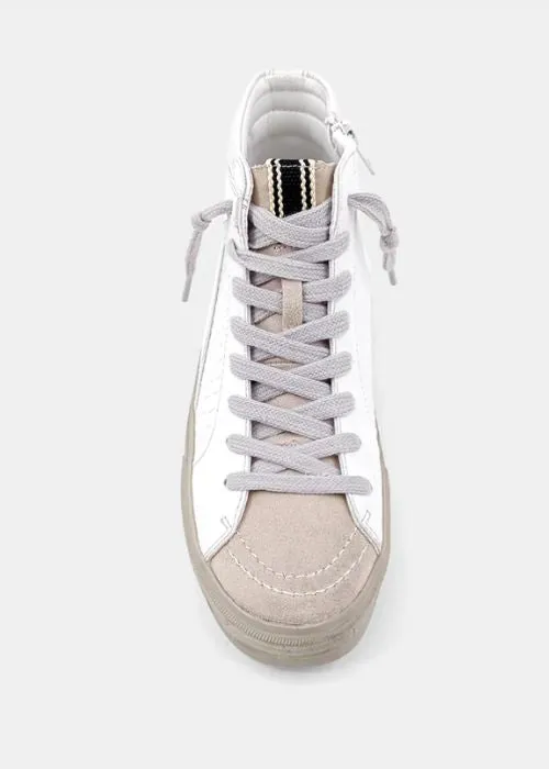 X SHU SHOP Rooney White Snake Sneaker