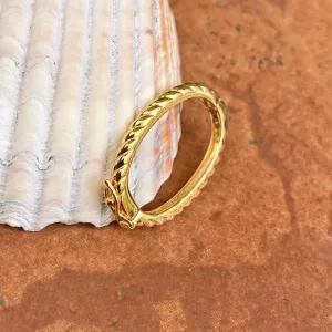 Yellow Gold Vermeil Rope Twist Pearl Shortener Enhancer 27mm